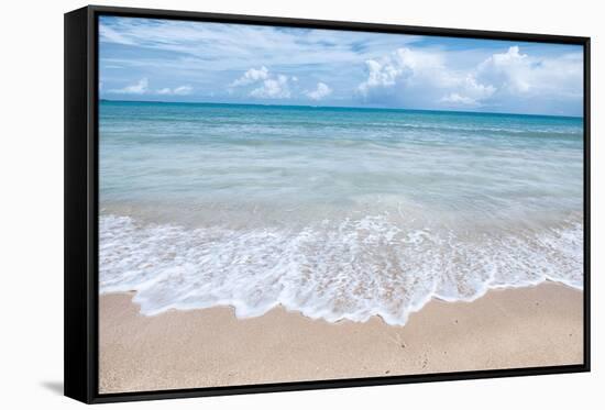 Beach Time-Mary Lou Johnson-Framed Stretched Canvas