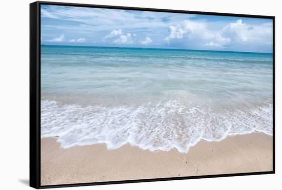 Beach Time-Mary Lou Johnson-Framed Stretched Canvas