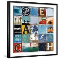 Beach Town-Charlie Carter-Framed Art Print