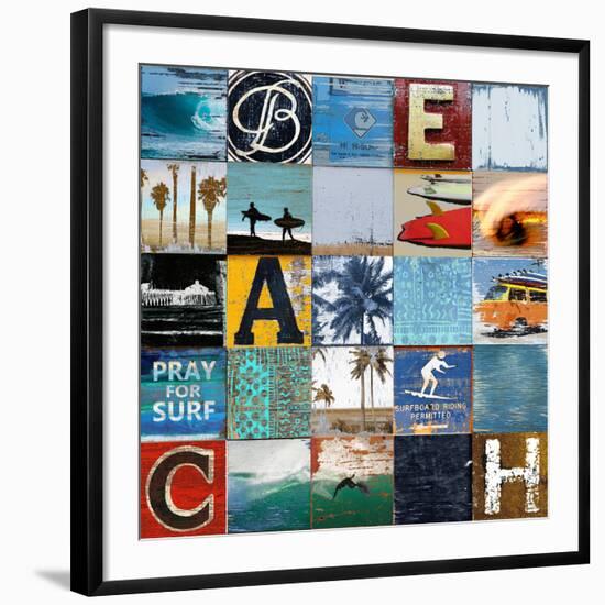 Beach Town-Charlie Carter-Framed Art Print