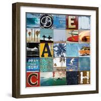 Beach Town-Charlie Carter-Framed Art Print