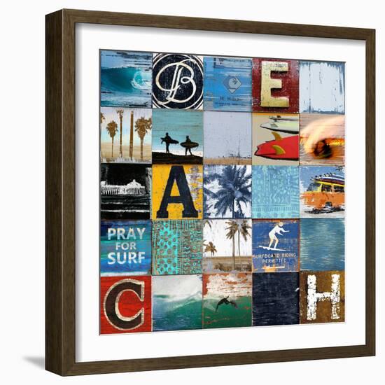 Beach Town-Charlie Carter-Framed Art Print