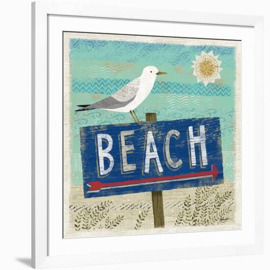 Beach Travel 2-Richard Faust-Framed Art Print