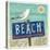 Beach Travel 2-Richard Faust-Stretched Canvas