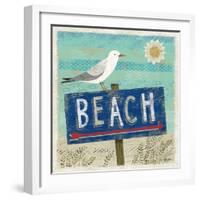 Beach Travel 2-Richard Faust-Framed Art Print