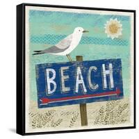 Beach Travel 2-Richard Faust-Framed Stretched Canvas