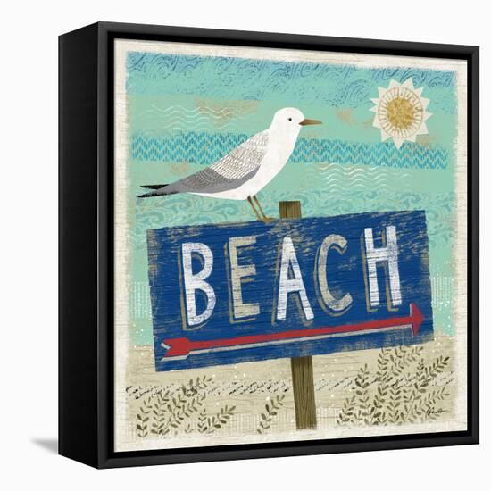 Beach Travel 2-Richard Faust-Framed Stretched Canvas