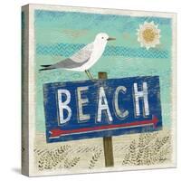 Beach Travel 2-Richard Faust-Stretched Canvas