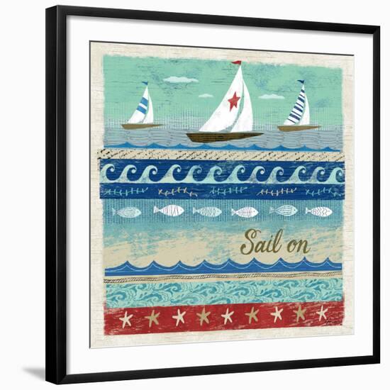 Beach Travel 3-Richard Faust-Framed Art Print