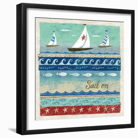 Beach Travel 3-Richard Faust-Framed Art Print