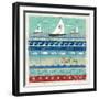 Beach Travel 3-Richard Faust-Framed Art Print