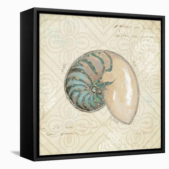 Beach Treasures III-Emily Adams-Framed Stretched Canvas