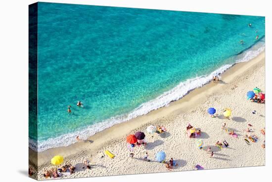 Beach Tropea-Carlos Amarillo-Stretched Canvas