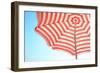 Beach Umbrella and Sky-Summer Photography-Framed Art Print