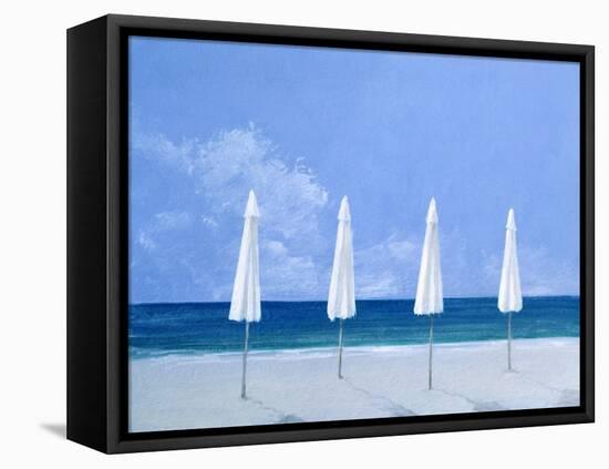 Beach Umbrellas, 2005-Lincoln Seligman-Framed Stretched Canvas