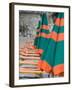 Beach Umbrellas, Spiaggia Grande, Positano, Amalfi Coast, Campania, Italy-Walter Bibikow-Framed Photographic Print