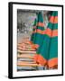 Beach Umbrellas, Spiaggia Grande, Positano, Amalfi Coast, Campania, Italy-Walter Bibikow-Framed Photographic Print