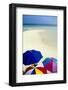 Beach Umbrellas, tropical beach, Maldives-Stuart Westmorland-Framed Photographic Print