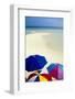 Beach Umbrellas, tropical beach, Maldives-Stuart Westmorland-Framed Photographic Print