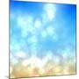 Beach under Sun Shot in Manual Mode Out of Focus-VibrantImage-Mounted Art Print