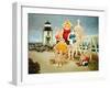 Beach Vacation-Lowell Herrero-Framed Art Print