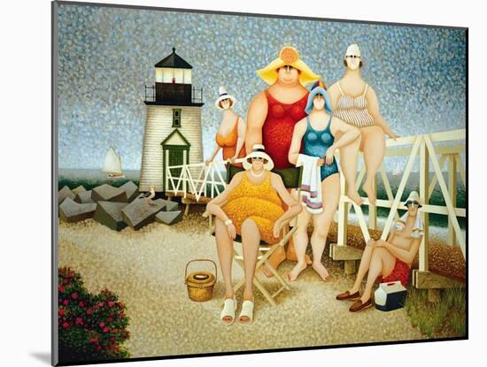 Beach Vacation-Lowell Herrero-Mounted Art Print