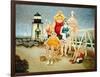 Beach Vacation-Lowell Herrero-Framed Art Print