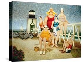 Beach Vacation-Lowell Herrero-Stretched Canvas