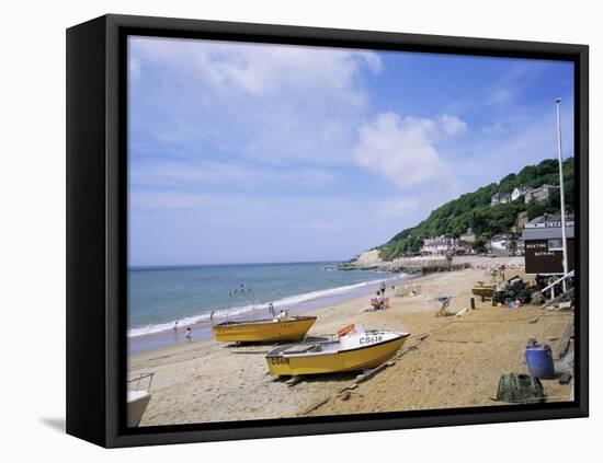 Beach, Ventnor, Isle of Wight, England, United Kingdom-Roy Rainford-Framed Stretched Canvas