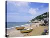 Beach, Ventnor, Isle of Wight, England, United Kingdom-Roy Rainford-Stretched Canvas