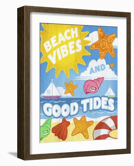 BEACH VIBES-ALI Chris-Framed Giclee Print