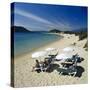 Beach View, Cala Rossa, Southeast Corsica, Corsica, France, Mediterranean, Europe-Stuart Black-Stretched Canvas