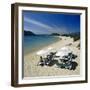 Beach View, Cala Rossa, Southeast Corsica, Corsica, France, Mediterranean, Europe-Stuart Black-Framed Photographic Print