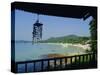 Beach View from Bungalow, Laem Yai Hut Home, Hat Sai Kaew Beach, Ko Samet Island, Rayong, Thailand-Richard Nebesky-Stretched Canvas