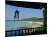 Beach View from Bungalow, Laem Yai Hut Home, Hat Sai Kaew Beach, Ko Samet Island, Rayong, Thailand-Richard Nebesky-Mounted Photographic Print