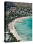 Beach View from Monte Pellegrino, Mondello, Sicily, Italy-Walter Bibikow-Stretched Canvas