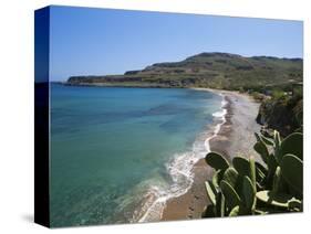 Beach View, Kato Zakros, Lasithi Region, Crete, Greek Islands, Greece, Europe-Stuart Black-Stretched Canvas
