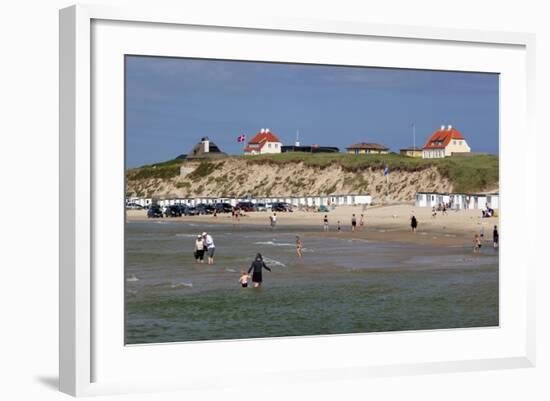 Beach View, Lokken, Jutland, Denmark, Scandinavia, Europe-Stuart Black-Framed Photographic Print