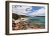 Beach View of Baie De Rondinara Bay, Corsica, France-Walter Bibikow-Framed Photographic Print