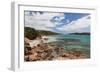 Beach View of Baie De Rondinara Bay, Corsica, France-Walter Bibikow-Framed Photographic Print