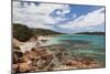 Beach View of Baie De Rondinara Bay, Corsica, France-Walter Bibikow-Mounted Photographic Print