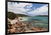 Beach View of Baie De Rondinara Bay, Corsica, France-Walter Bibikow-Framed Photographic Print