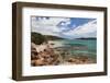 Beach View of Baie De Rondinara Bay, Corsica, France-Walter Bibikow-Framed Photographic Print