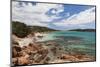 Beach View of Baie De Rondinara Bay, Corsica, France-Walter Bibikow-Mounted Photographic Print