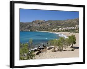 Beach View, Paleohora, Chania Region, Crete, Greek Islands, Greece, Europe-Stuart Black-Framed Photographic Print