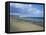 Beach View to Culver Cliff, Sandown, Isle of Wight, England, United Kingdom-David Hunter-Framed Stretched Canvas