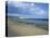 Beach View to Culver Cliff, Sandown, Isle of Wight, England, United Kingdom-David Hunter-Stretched Canvas