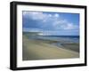 Beach View to Culver Cliff, Sandown, Isle of Wight, England, United Kingdom-David Hunter-Framed Photographic Print