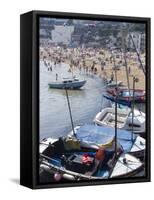 Beach, Viking Bay, Broadstairs, Kent, England, United Kingdom, Europe-Ethel Davies-Framed Stretched Canvas