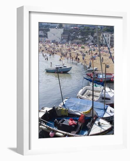 Beach, Viking Bay, Broadstairs, Kent, England, United Kingdom, Europe-Ethel Davies-Framed Photographic Print